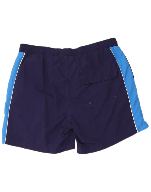 Lyle & Scott Mens Swimming Shorts 2XL Navy Blue Colourblock Nylon