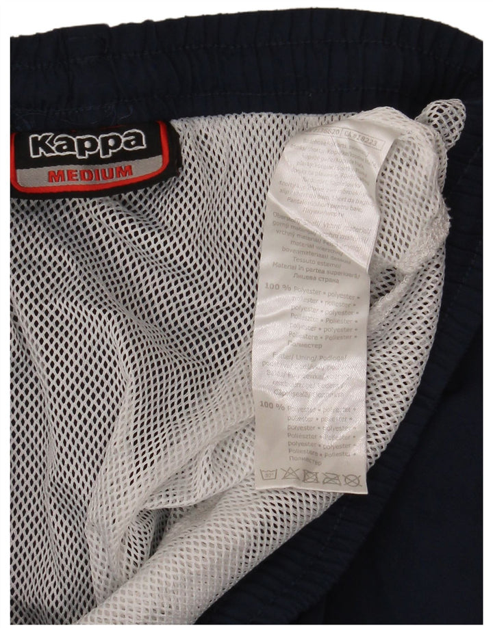 Kappa Mens Graphic Sport Shorts Medium Navy Blue Polyester