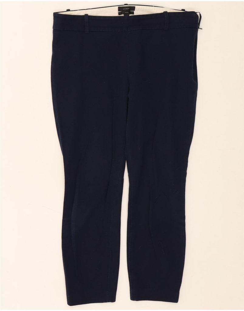 J. CREW Womens Slim Casual Trousers US 6 Medium W32 L24 Navy Blue Vintage J. Crew and Second-Hand J. Crew from Messina Hembry 
