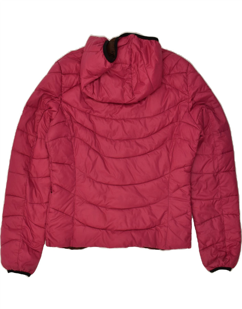 CIESSE PIUMINI Womens Hooded Padded Jacket UK 20 2XL Pink Nylon | Vintage Ciesse Piumini | Thrift | Second-Hand Ciesse Piumini | Used Clothing | Messina Hembry 