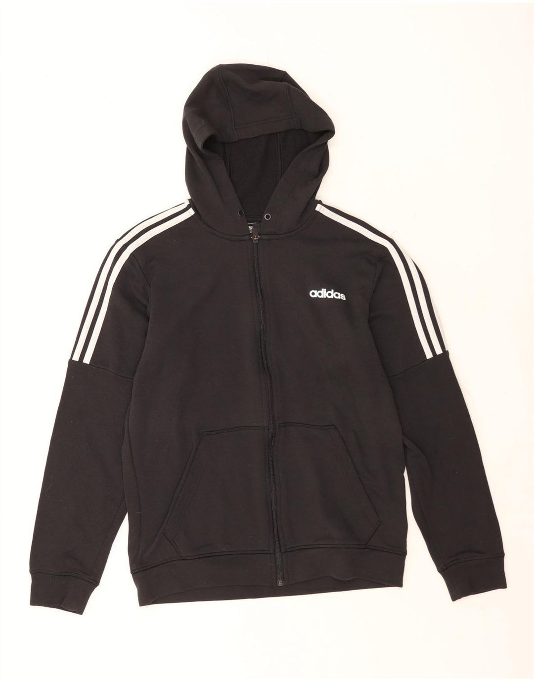 Adidas Mens Climalite Zip Hoodie Sweater Medium Black Polyester