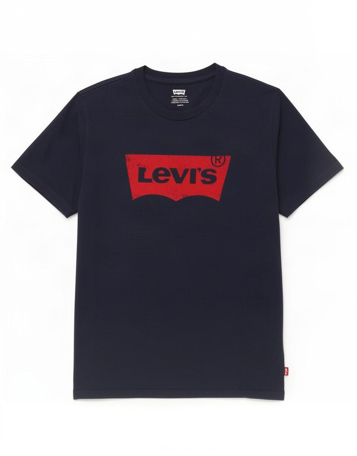 Levi's Mens Graphic T-Shirt Top Medium Navy Blue Cotton