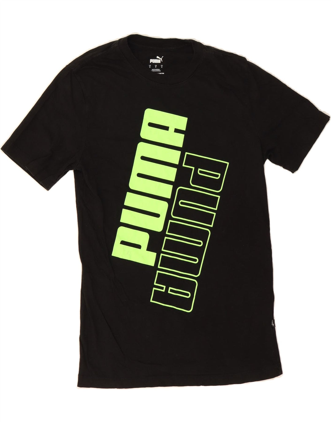 PUMA Mens Graphic T-Shirt Top Small Black Cotton Vintage Puma and Second-Hand Puma from Messina Hembry 