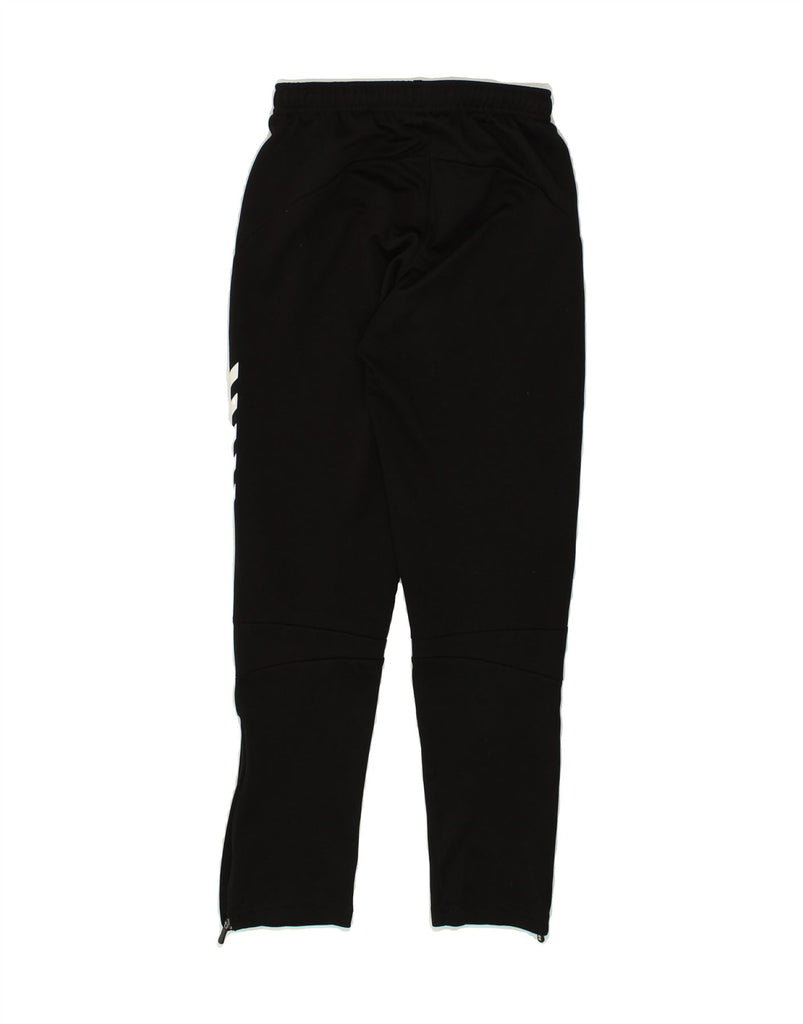 HUMMEL Boys Graphic Tracksuit Trousers 11-12 Years Black Polyester | Vintage Hummel | Thrift | Second-Hand Hummel | Used Clothing | Messina Hembry 