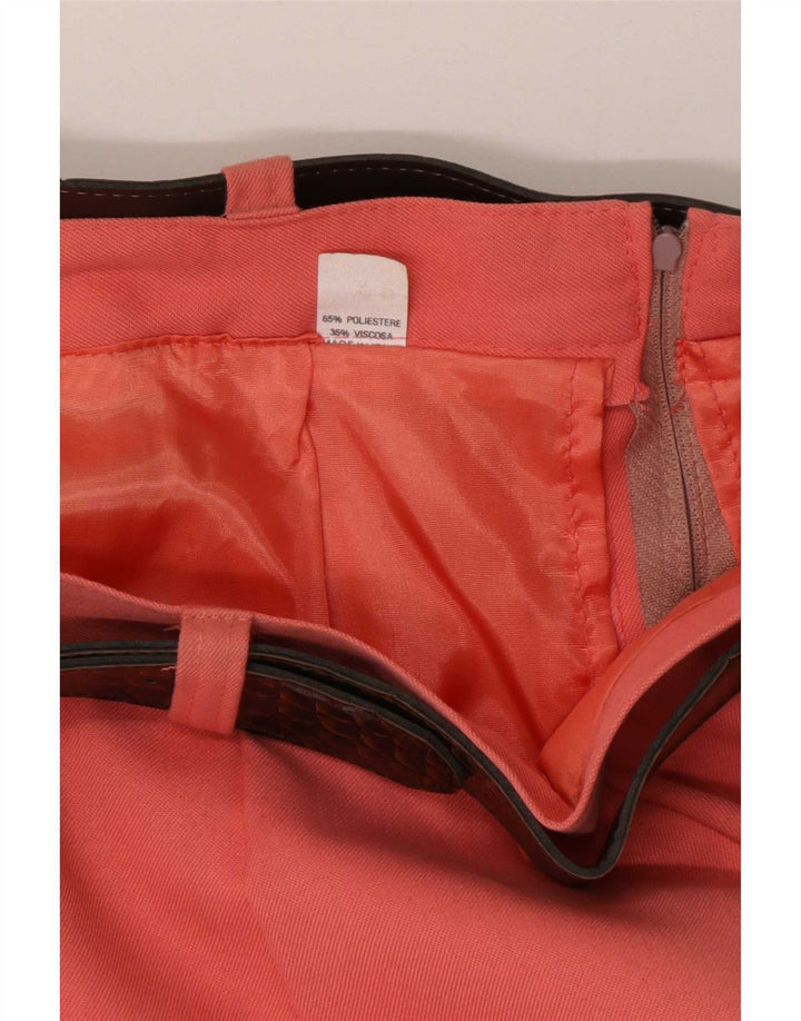 Vintage Womens Pencil Skirt Medium W30 Pink Polyester
