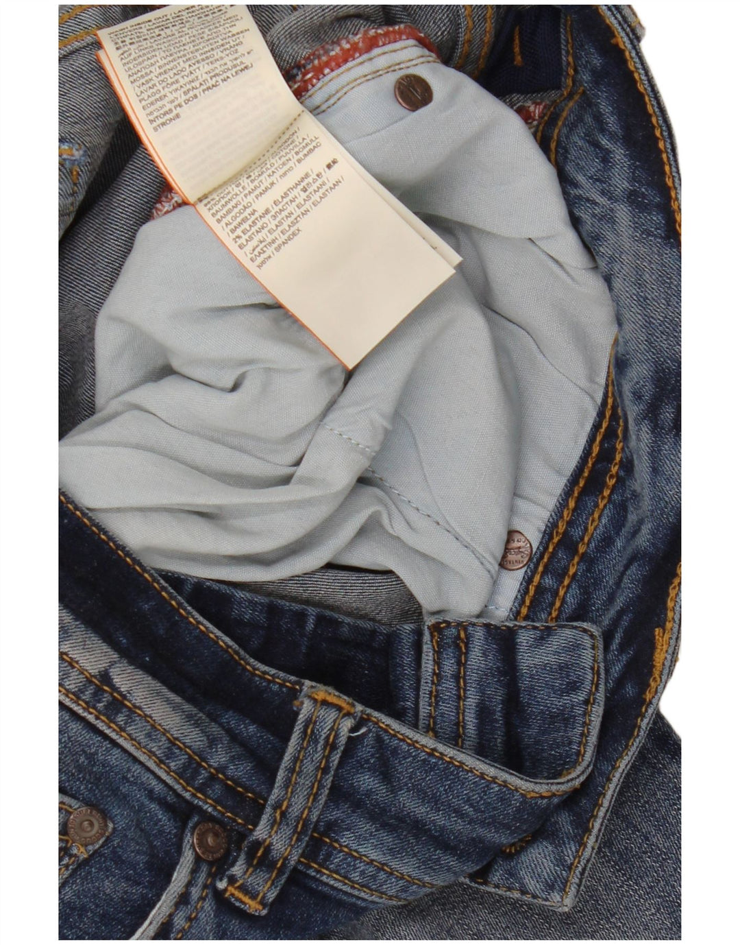 Superdry Womens Skinny Jeans W32 L32 Blue Cotton