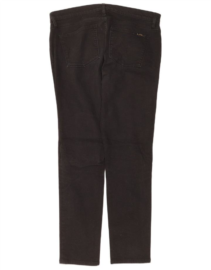 Ralph Lauren Womens Slim Jeans US 10 Large W32 L30 Black Cotton