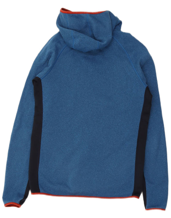 Patagonia Mens Zip Hoodie Sweater Medium Blue Colourblock Polyester