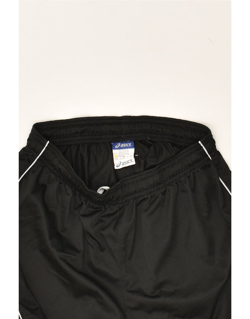 ASICS Womens Sport Shorts UK 0 2XS Black Polyester | Vintage Asics | Thrift | Second-Hand Asics | Used Clothing | Messina Hembry 