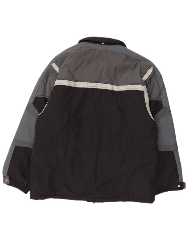 COLMAR Womens Oversized Ski Jacket IT 44 Small Black Colourblock Polyamide