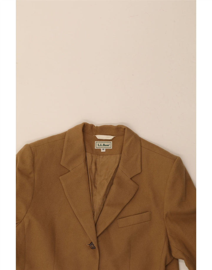 L.L.BEAN Womens 3 Button Blazer Jacket US 16 2XL Brown Wool Vintage L.L.Bean and Second-Hand L.L.Bean from Messina Hembry 