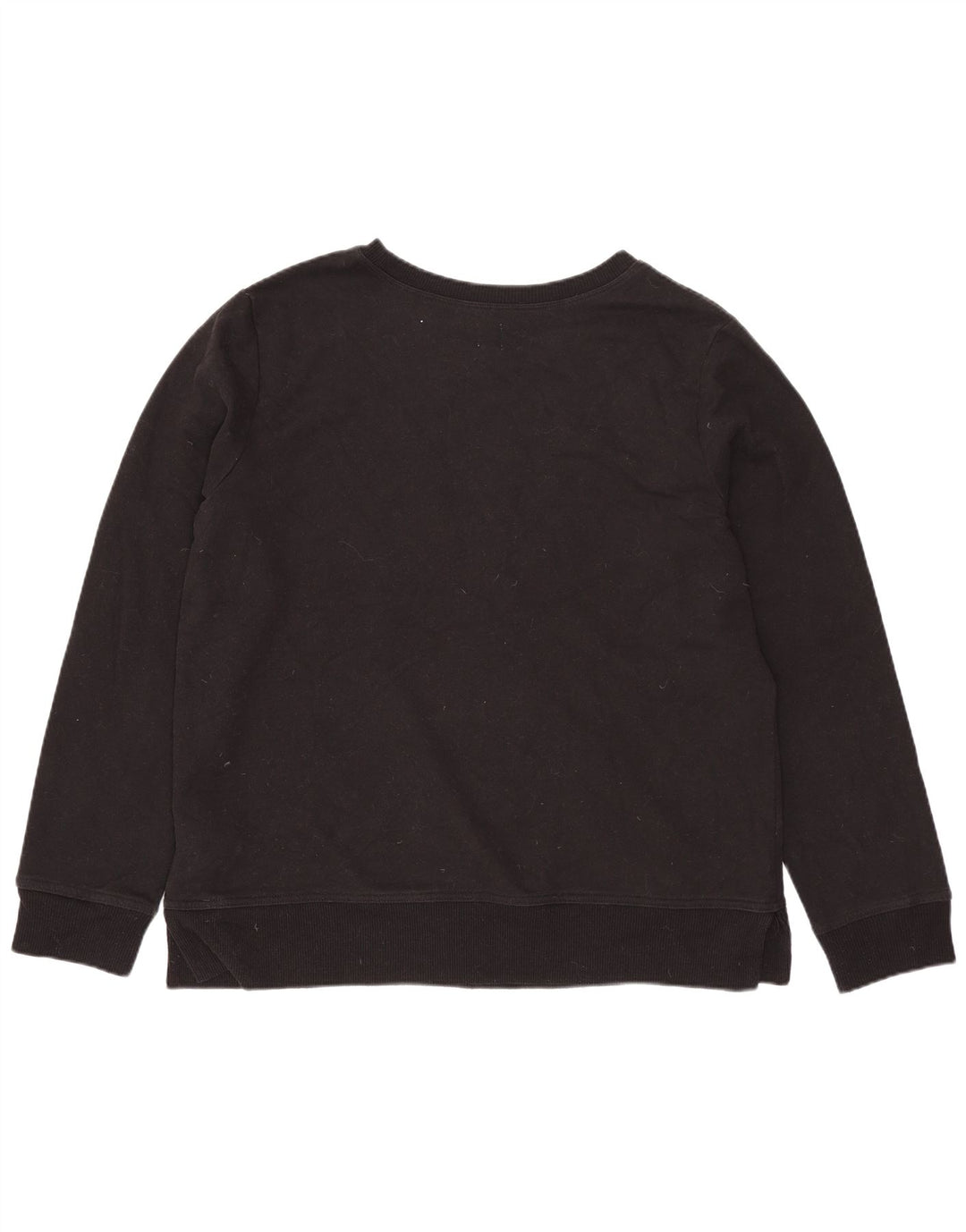 GAP Womens Graphic Sweatshirt Jumper UK 16 Large Black Cotton