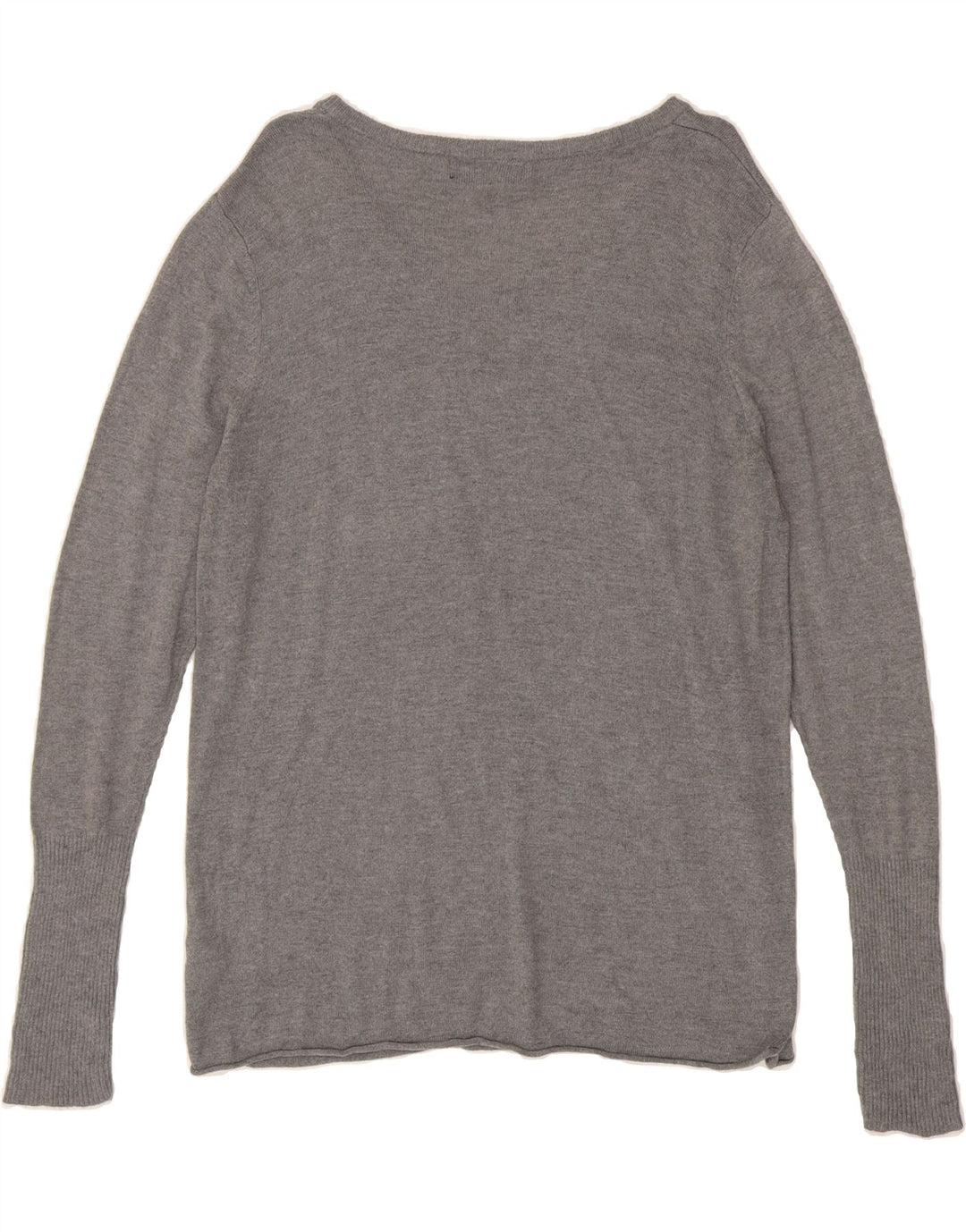 MOSSIMO Womens V-Neck Jumper Sweater UK 20 2XL Grey Nylon Vintage Mossimo and Second-Hand Mossimo from Messina Hembry 