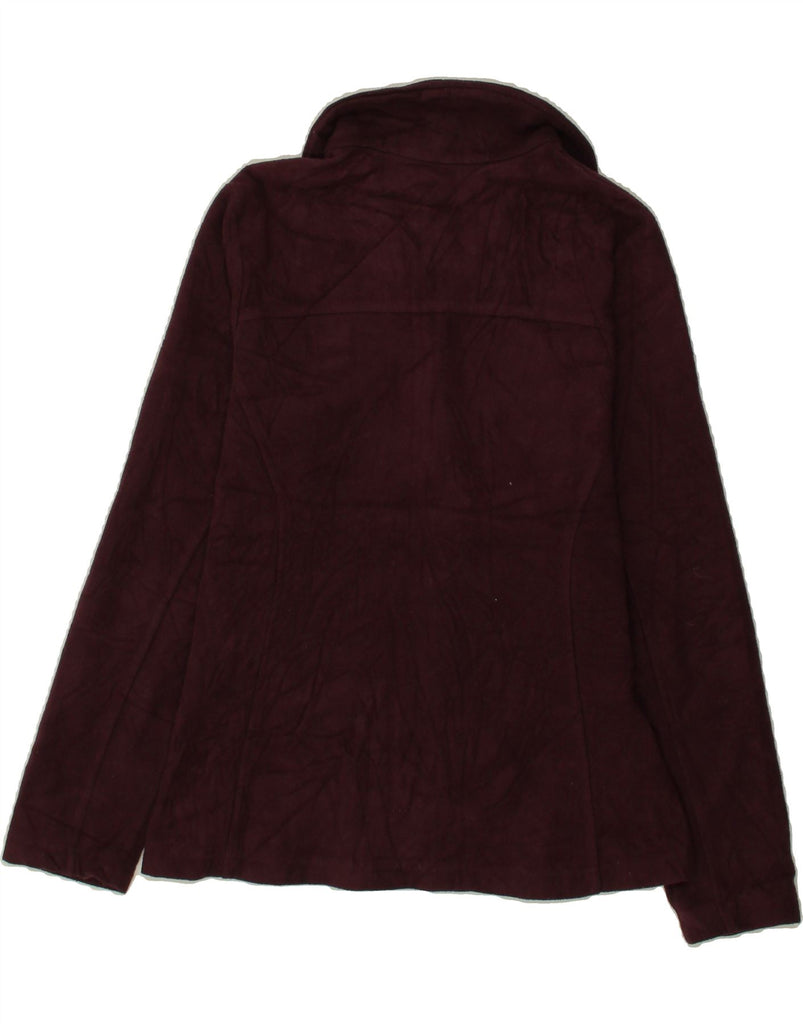 COLUMBIA Womens Fleece Jacket UK 10 Small Burgundy Vintage Columbia and Second-Hand Columbia from Messina Hembry 