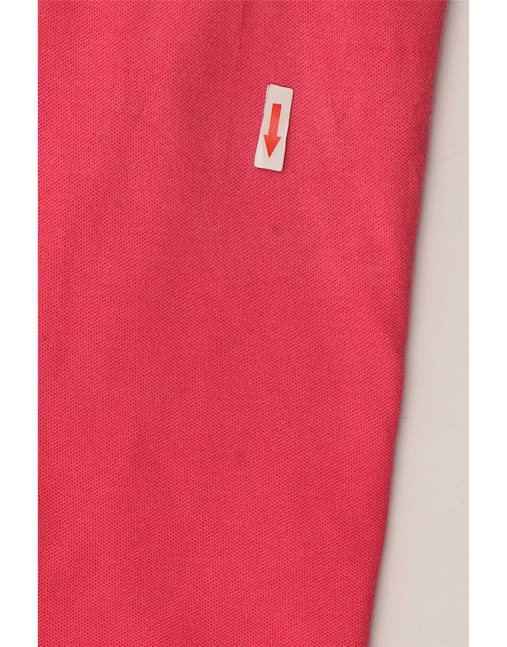 Fila Mens Polo Shirt Large Pink Cotton