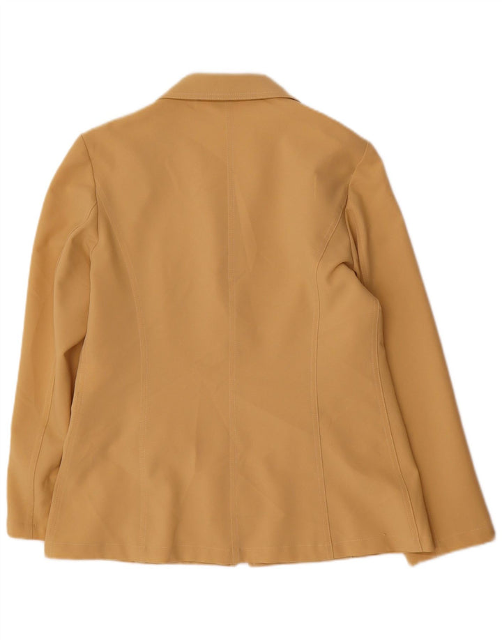 Ivy Oxford Womens Full Zip Blazer Jacket IT 44 Medium Beige Polyester