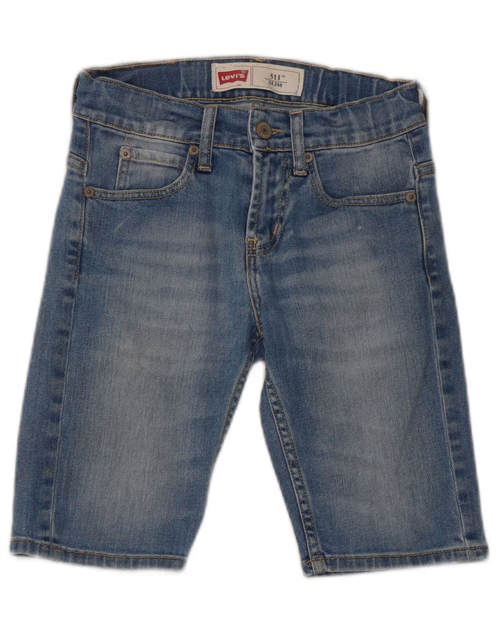 Levi's Boys 511 Slim Denim Shorts 9-10 Years W24 Blue Cotton