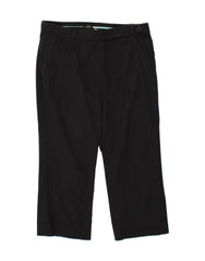 J. CREW Womens Low Fit Straight Cropped Trousers US 8 Medium W32 L24 Black