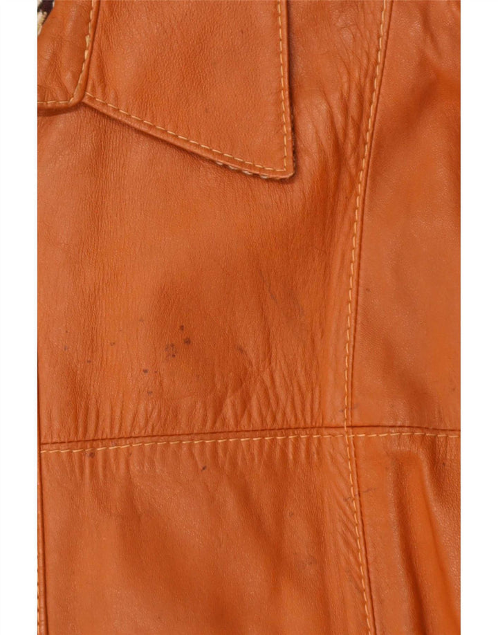 Vintage Mens Leather Jacket UK 38 Medium Brown