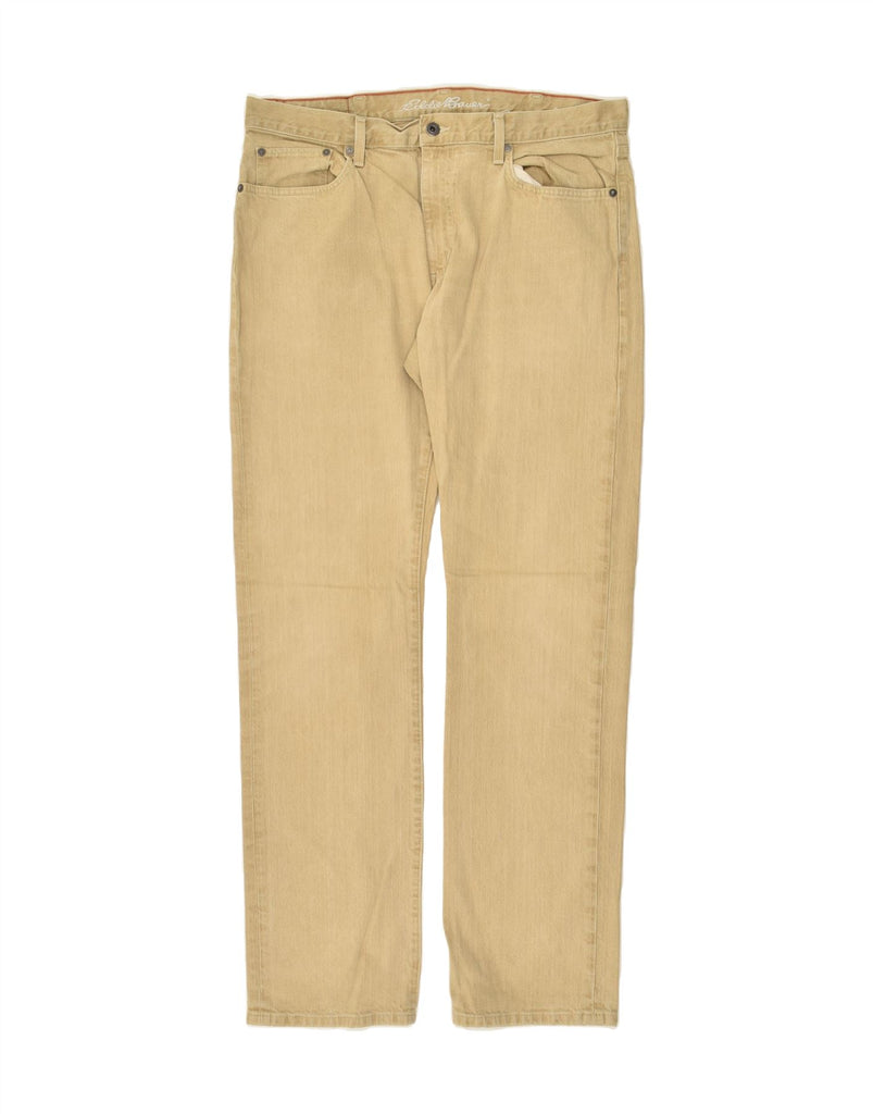 EDDIE BAUER Mens Straight Jeans W36 L34  Beige Cotton | Vintage Eddie Bauer | Thrift | Second-Hand Eddie Bauer | Used Clothing | Messina Hembry 