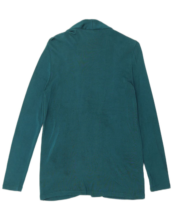 Massimo Dutti Womens Open Cardigan Sweater UK 14 Medium Blue