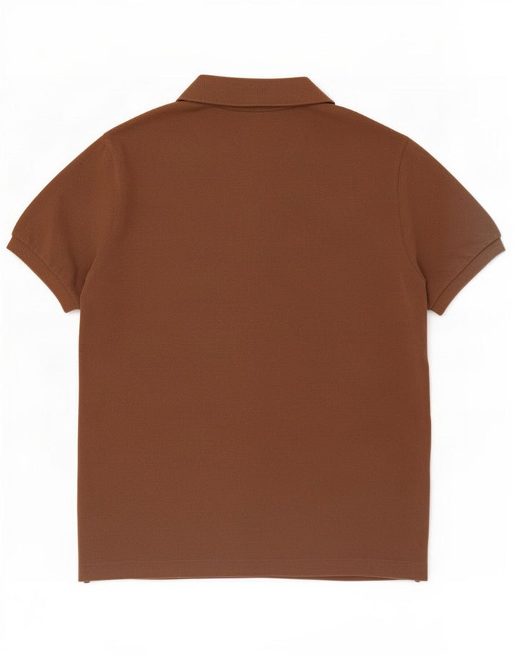 Lacoste Mens Polo Shirt Size 5 Large Brown Cotton