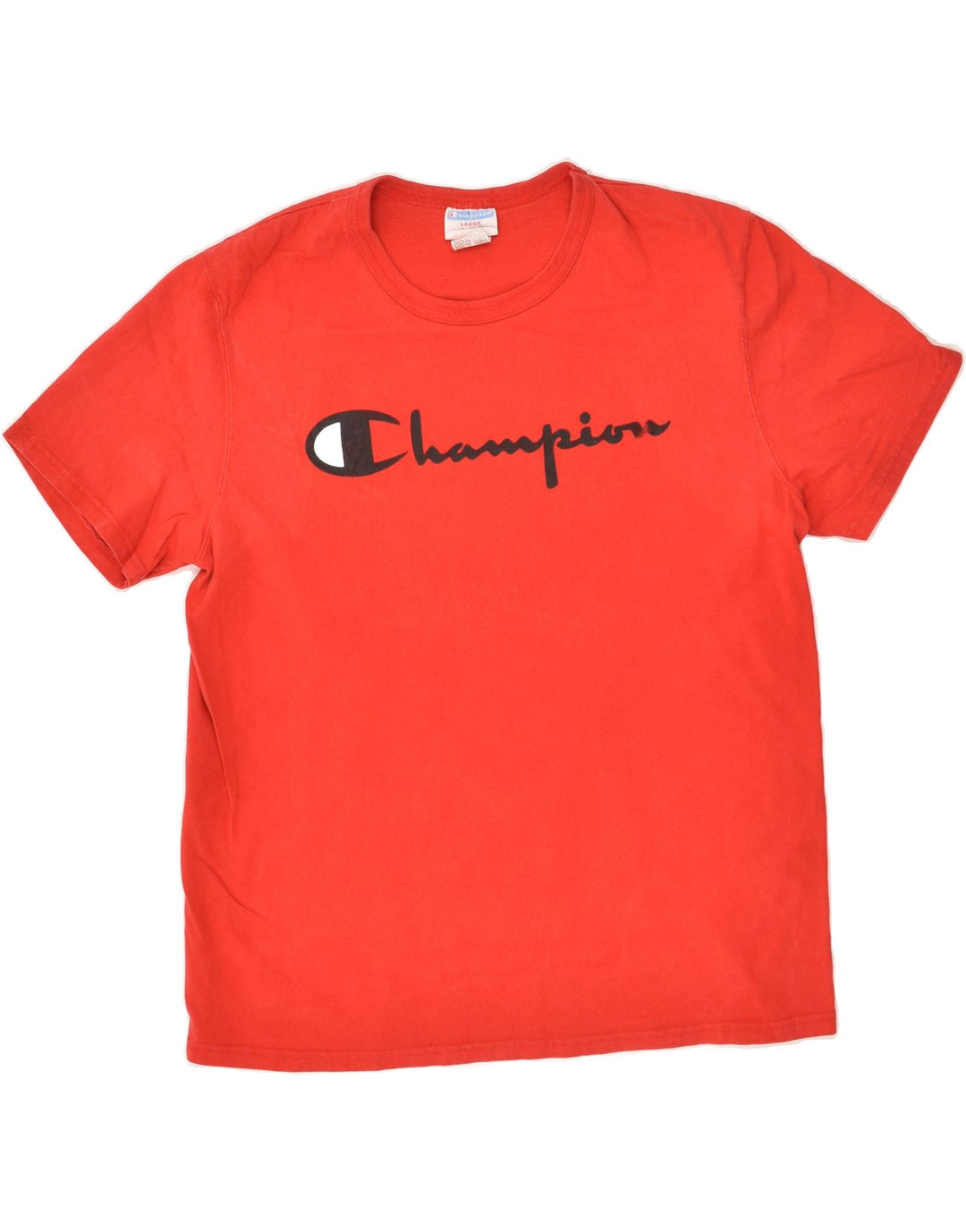 CHAMPION Mens Graphic T-Shirt Top Large Red Cotton Vintage Champion and Second-Hand Champion from Messina Hembry 