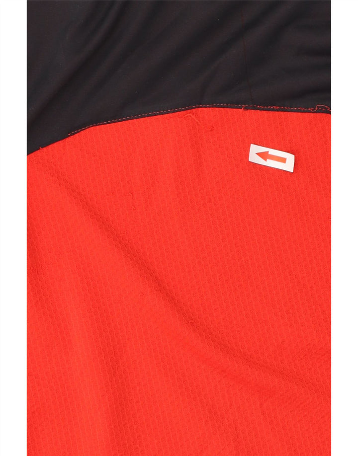 Puma Mens Graphic T-Shirt Top Small Red Colourblock