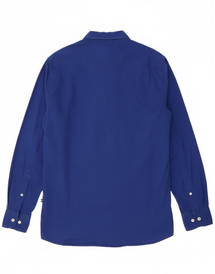 Tommy Hilfiger Mens Shirt Medium Blue Cotton