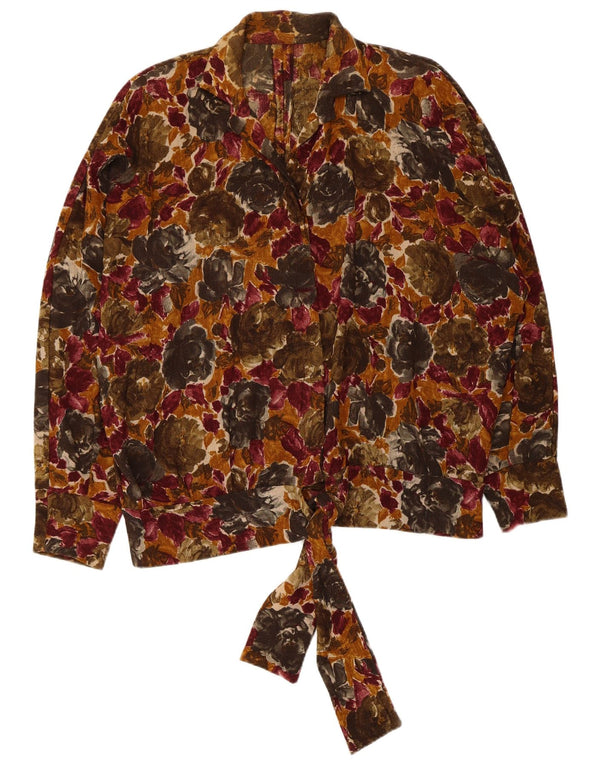 Vintage Womens Shirt Blouse UK 20 2XL Multicoloured Floral