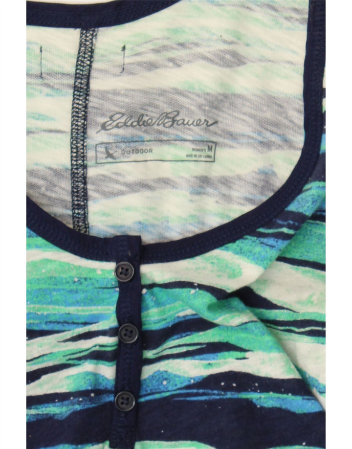 EDDIE BAUER Womens Maxi Dress UK 12 Medium Multicoloured Striped Vintage Eddie Bauer and Second-Hand Eddie Bauer from Messina Hembry 