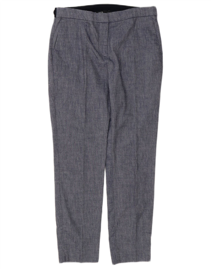 Zara Womens Slim Chino Trousers Medium W28 L27 Blue Colourblock
