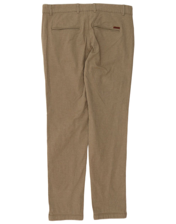 Jack & Jones Mens Slim Chino Trousers W32 L32 Khaki Cotton