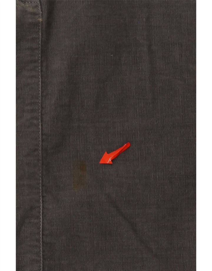 Benetton Womens Mini Corduroy Skirt IT 42 Medium W30 Grey Cotton