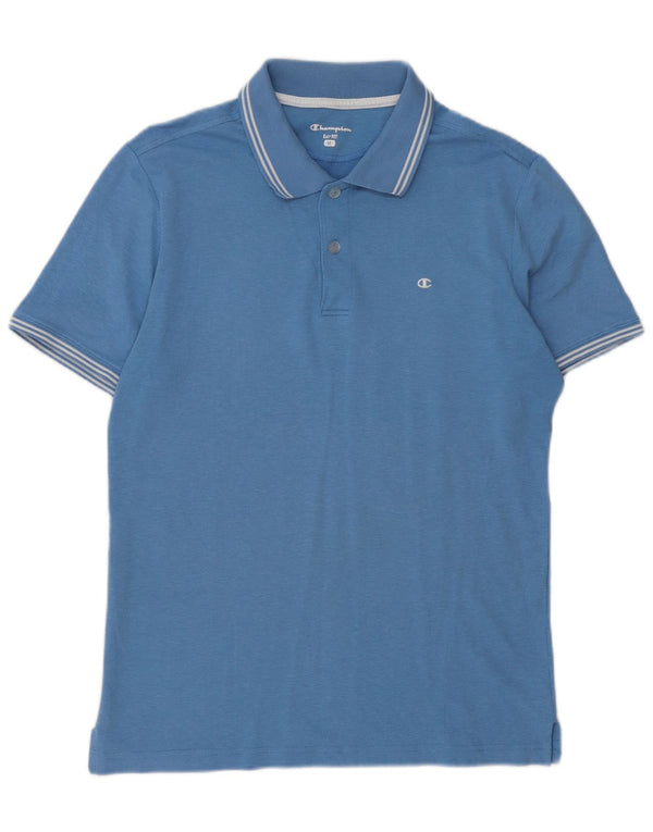 Champion Mens Easy Fit Polo Shirt Medium Blue