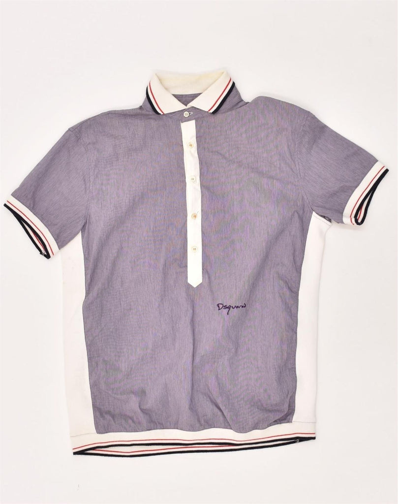 DSQUARED2 Boys Polo Shirt 14-15 Years XL Purple Cotton | Vintage Dsquared2 | Thrift | Second-Hand Dsquared2 | Used Clothing | Messina Hembry 