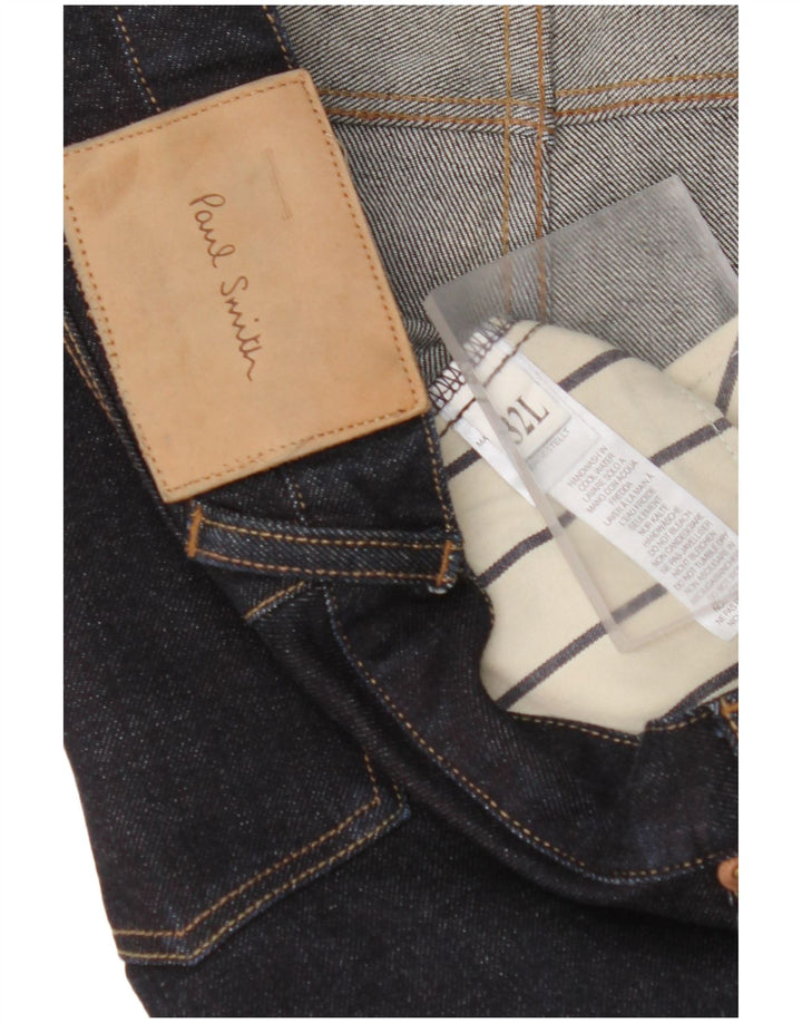 PAUL SMITH Mens Straight Jeans W32 L25 Navy Blue Cotton