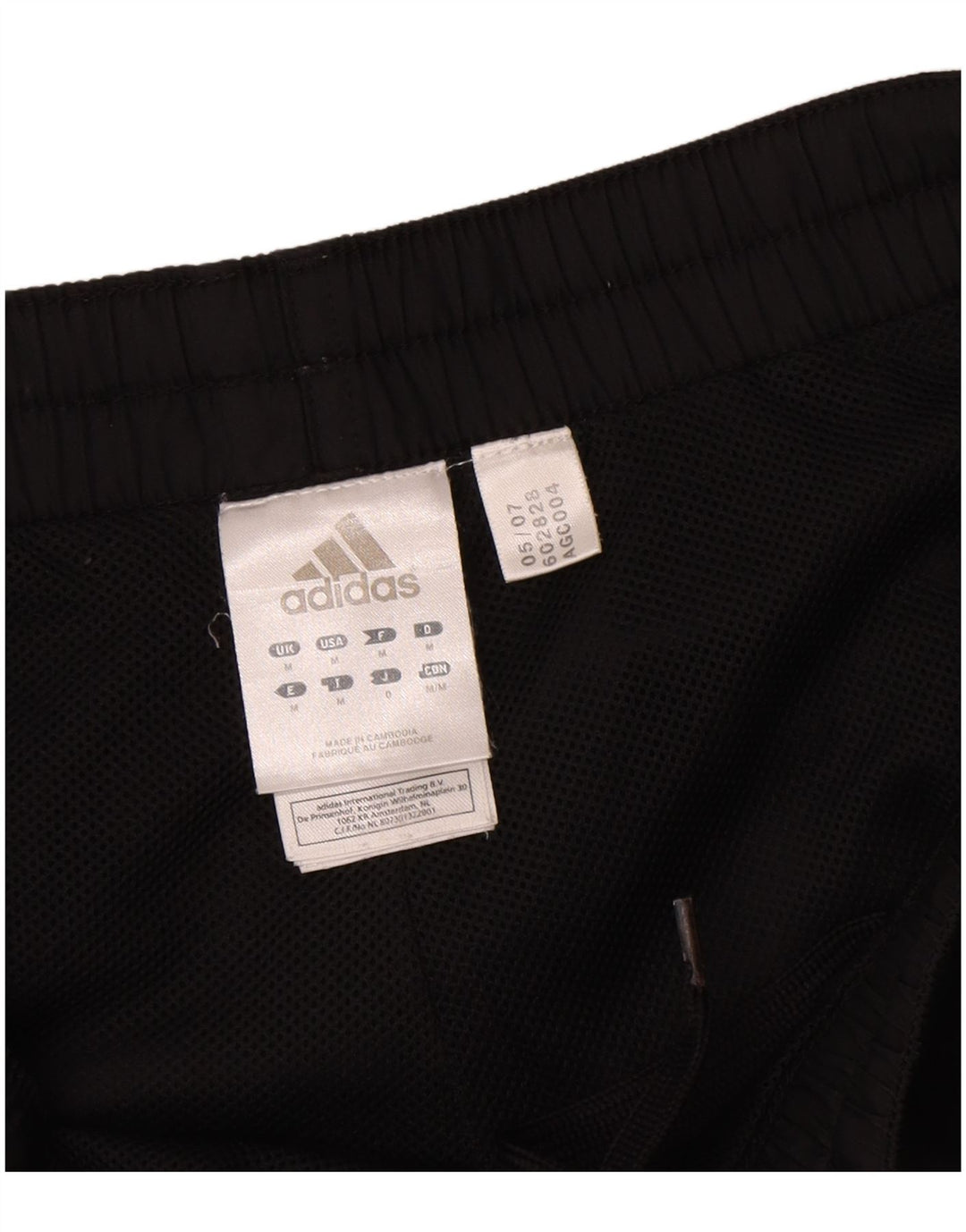 ADIDAS Mens Graphic Tracksuit Trousers Joggers Medium  Black Polyester