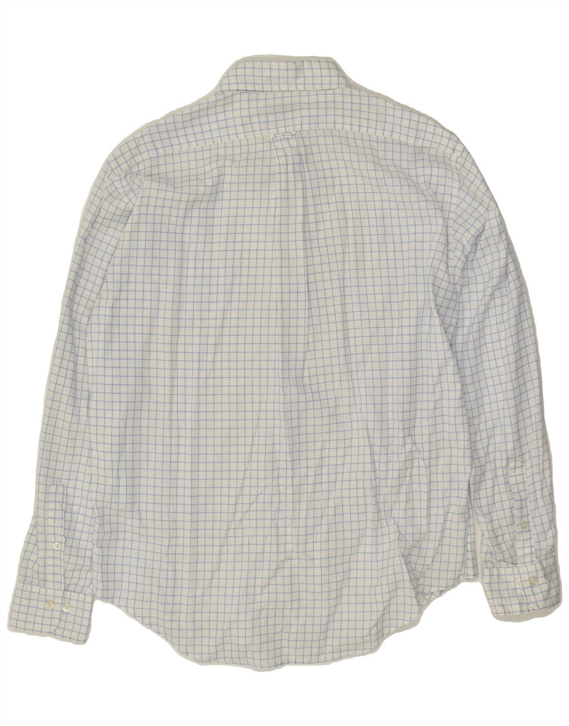 HENRY COTTONS Mens Shirt Size 43 Large White Check Cotton | Vintage Henry Cottons | Thrift | Second-Hand Henry Cottons | Used Clothing | Messina Hembry 