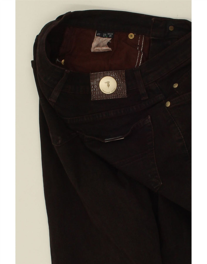 TRUSSARDI Womens Bootcut Jeans W25 L33 Brown Cotton Vintage Trussardi and Second-Hand Trussardi from Messina Hembry 
