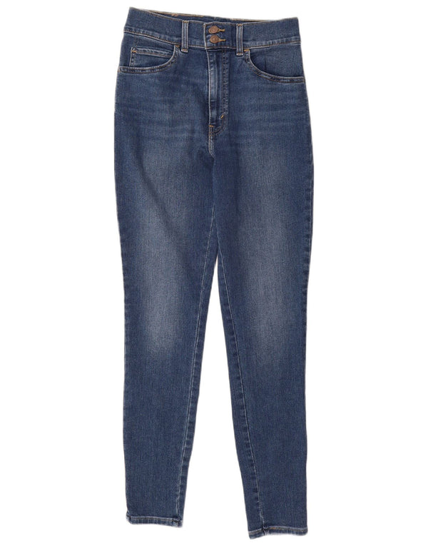 LEVI'S Womens Skinny High Waist Jeans W28 L30 Blue Cotton