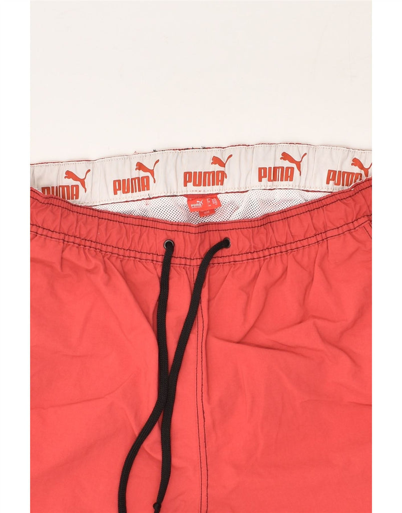 PUMA Mens Graphic Sport Shorts XL Red Polyamide | Vintage Puma | Thrift | Second-Hand Puma | Used Clothing | Messina Hembry 