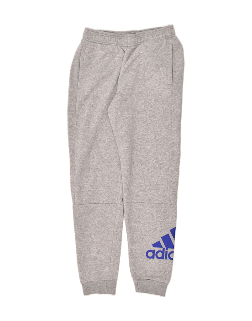 ADIDAS Boys Graphic Tracksuit Trousers Joggers 13-14 Years Grey Cotton | Vintage Adidas | Thrift | Second-Hand Adidas | Used Clothing | Messina Hembry 