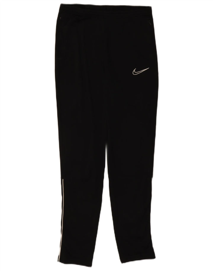 Nike Womens Dri Fit Tracksuit Trousers UK 12 Medium Black Polyester