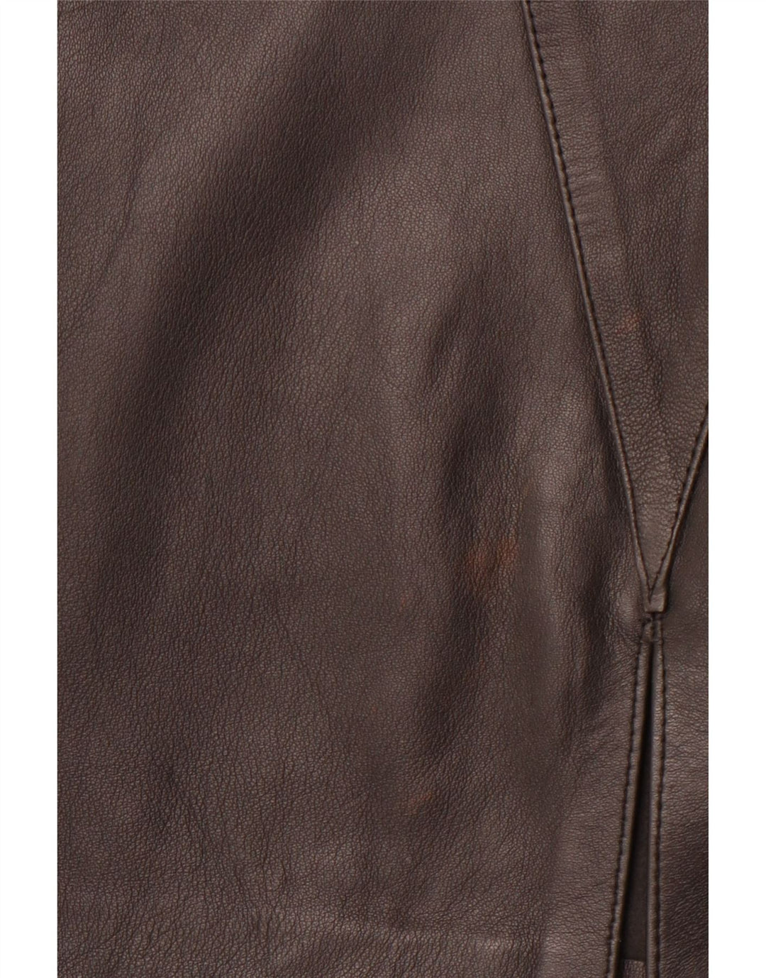 VINTAGE Womens Leather Skirt W30 Medium Black Geometric Leather