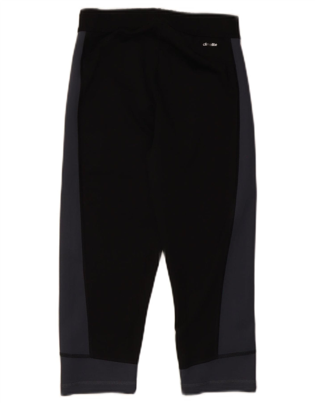 Adidas Womens Capri Leggings UK 8/10 Small Black Colourblock Polyester
