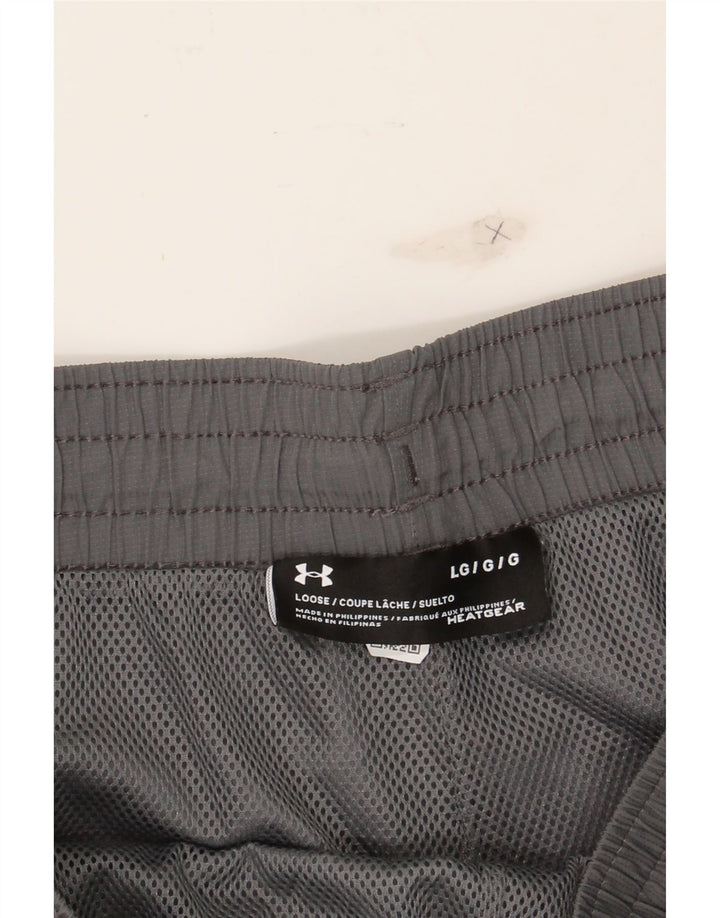 UNDER ARMOUR Mens Heat Gear Tracksuit Trousers Large  Grey Vintage Under Armour and Second-Hand Under Armour from Messina Hembry 