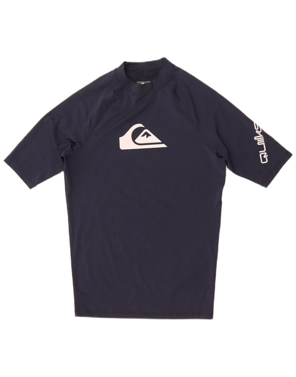 Quiksilver Mens Graphic T-Shirt Top Medium Navy Blue