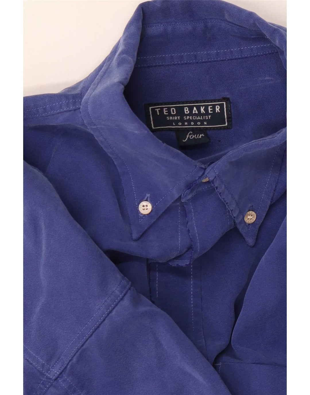 Ted Baker Mens Shirt Size 4 Large Blue