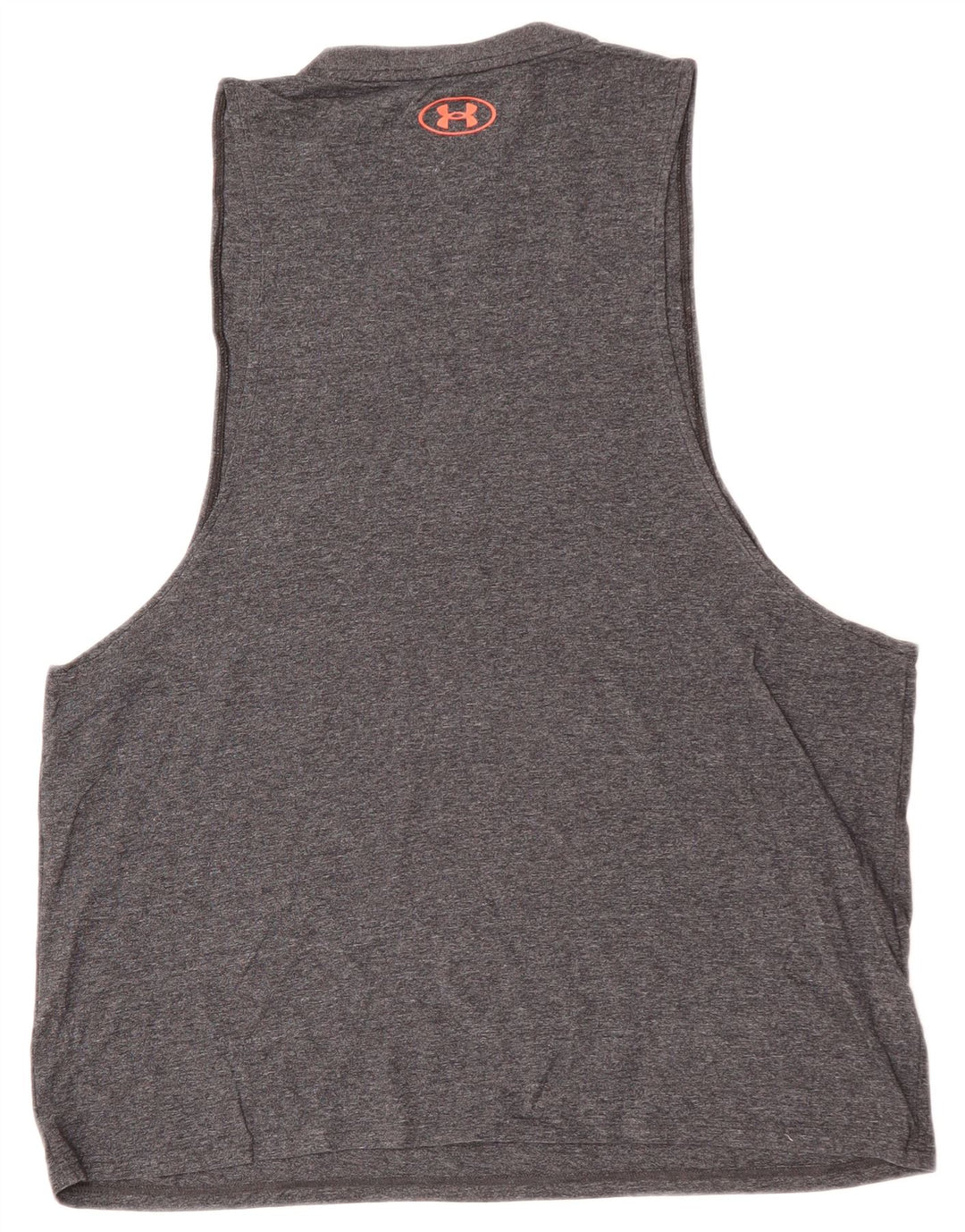 UNDER ARMOUR Mens Graphic Vest Top XL Grey Cotton